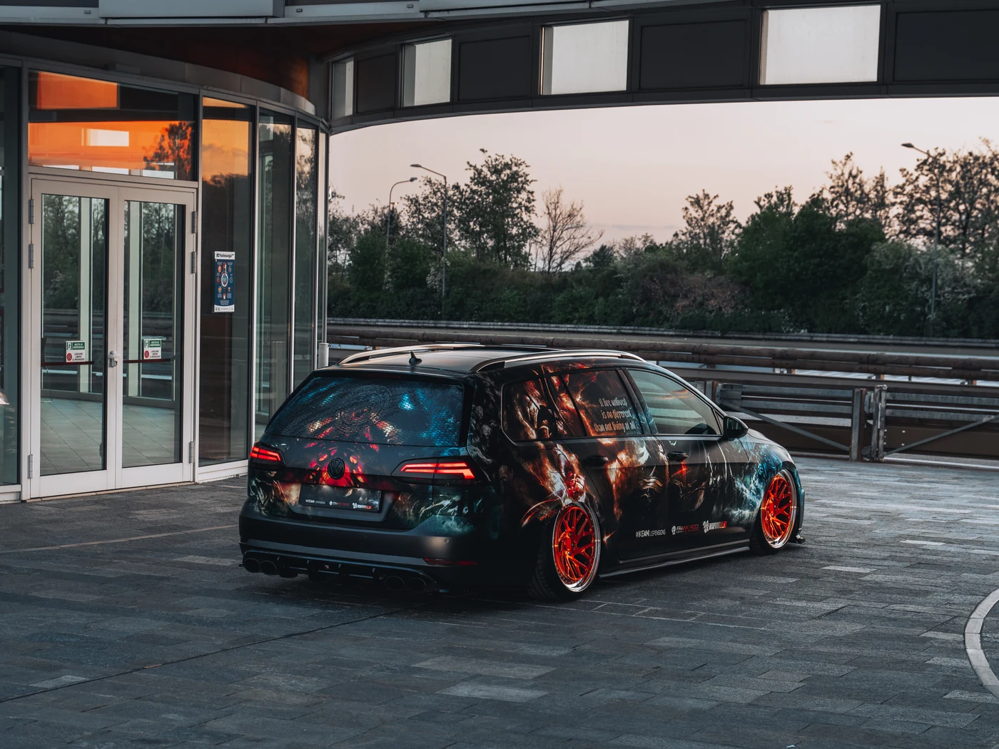 VW Golf R Variant Diablow livery — detail dark — FRD × WMR