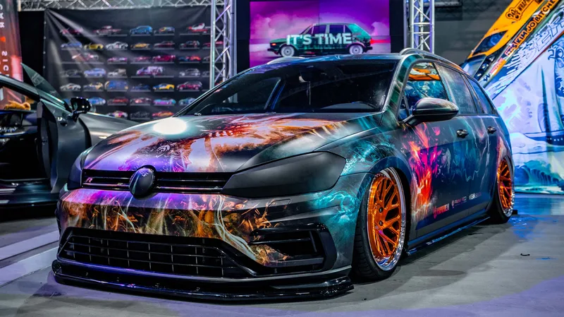 VW Golf R dark custom livery — Frank Ricci Design × WMR