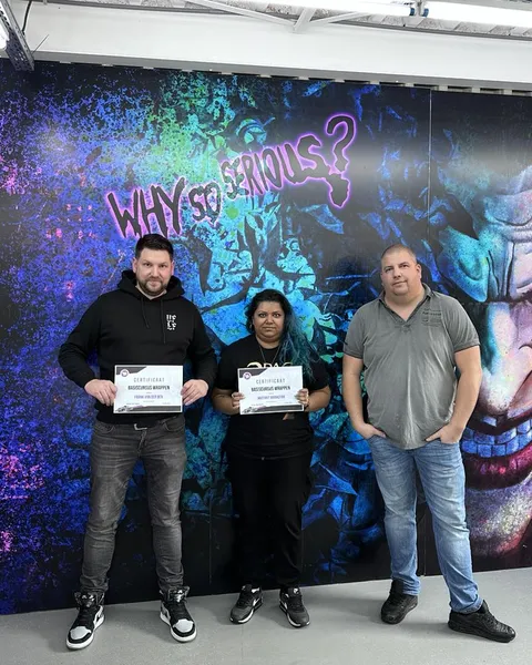 Afgestudeerden met Wrap Master Class certificaten